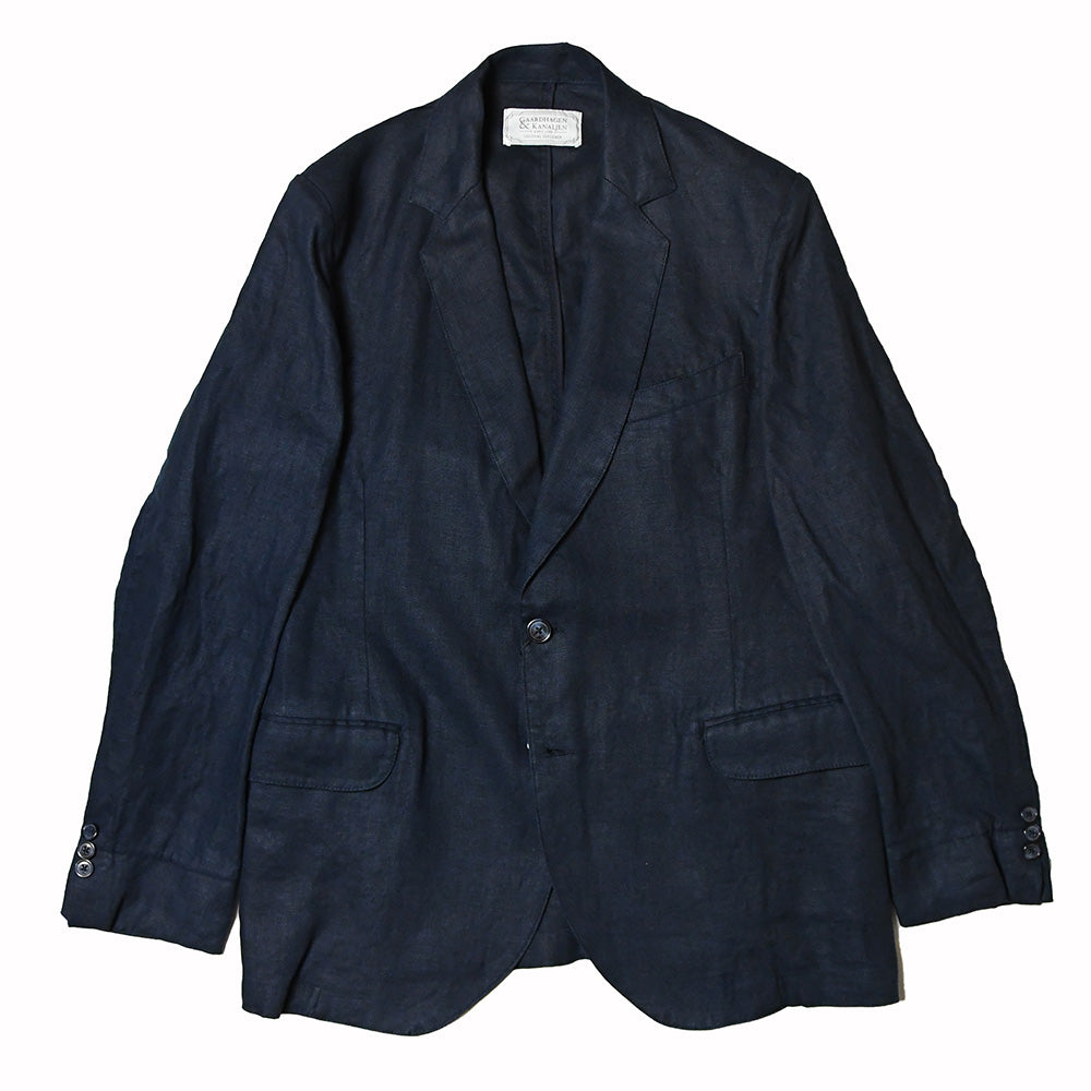 Linen jacket Paul Navy Blue, Kanaljen