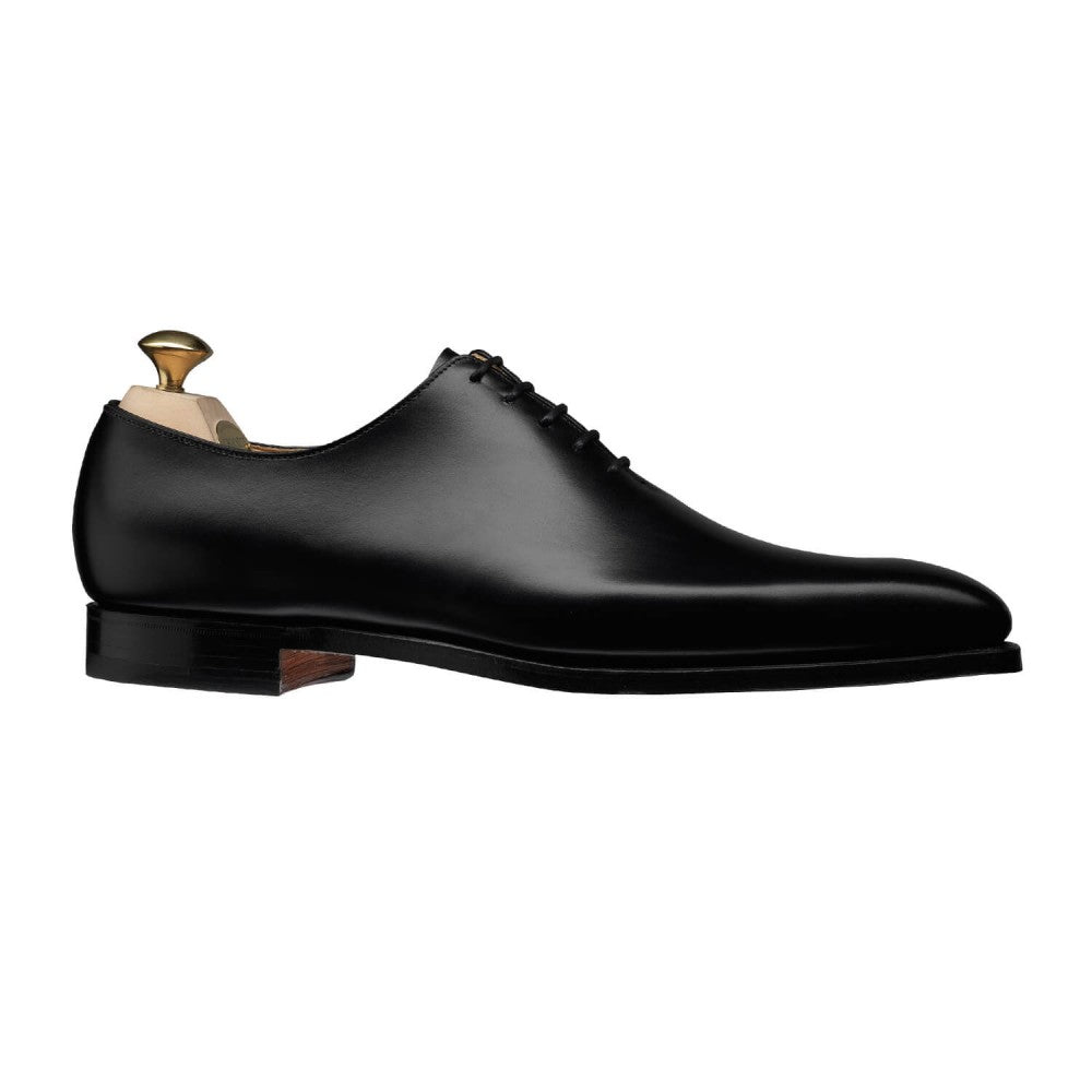 Alex, black oxford shoe made in leather branded Crockett & Jones