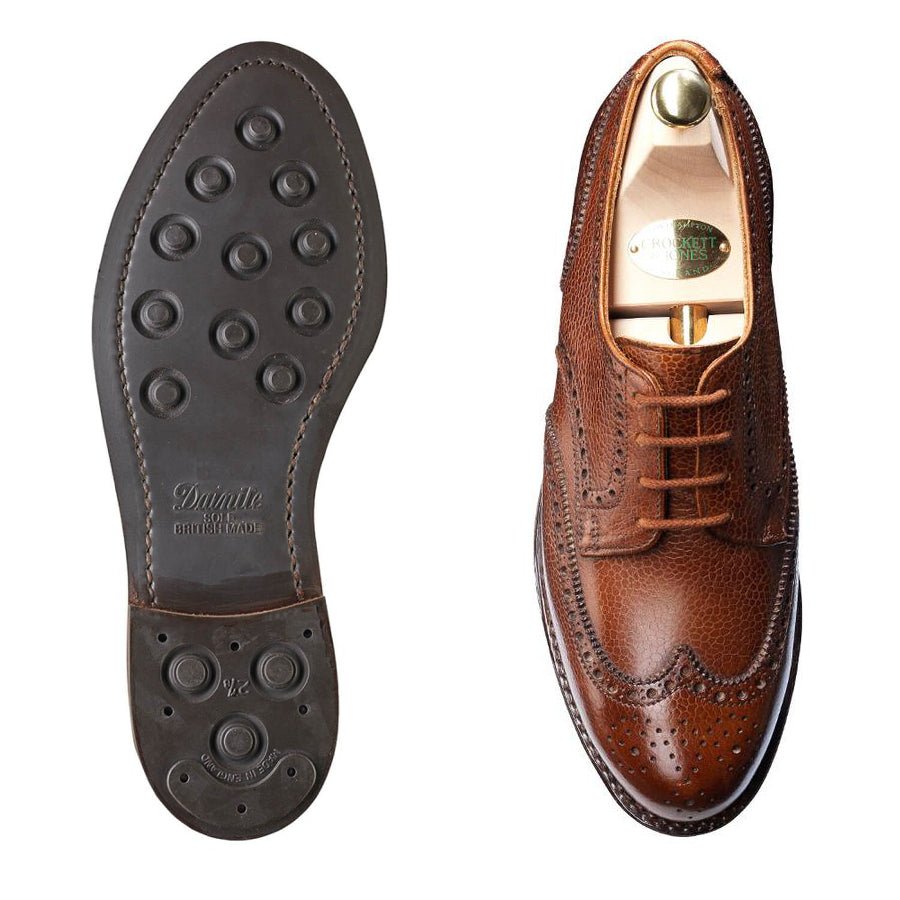 Ashford Tan Scotch Grain 'Dainite' (UK 3,5C) Crockett & Jones - Hammargruppen
