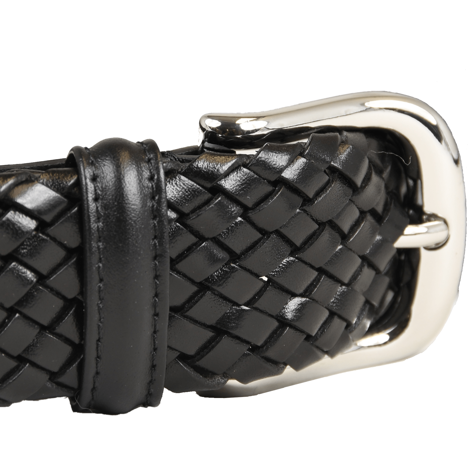 Bälte Black Woven Calf, Crockett & Jones - Hammargruppen