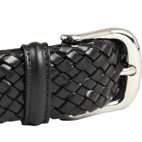 Bälte Black Woven Calf, Crockett & Jones - Hammargruppen