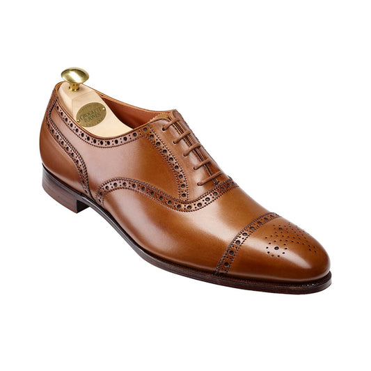 Barrington II Tan Antique Calf, Crockett & Jones