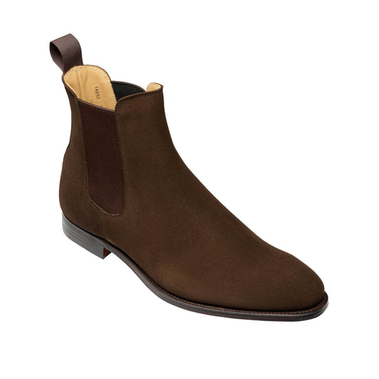 Bonnie Chelsea Boot, Dark Brown Calf Suede, Crockett & Jones - Hammargruppen