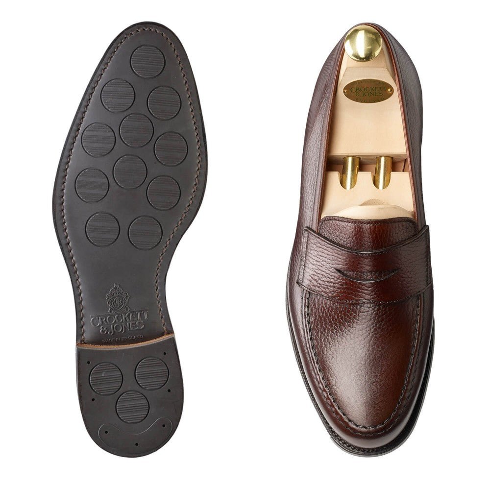Boston Penny Loafer, Dark Brown Country Calf ‘City’ Crockett & Jones - Hammargruppen
