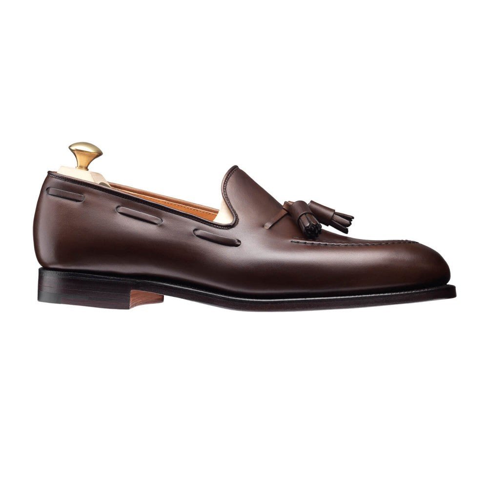 Cavendish 2 Tassel Loafer, Dark Brown Burnished Calf, Crockett & Jones - Hammargruppen