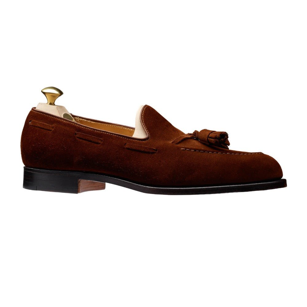 Cavendish 2 Tassel Loafer, Polo Brown Calf Suede, Crockett & Jones - Hammargruppen