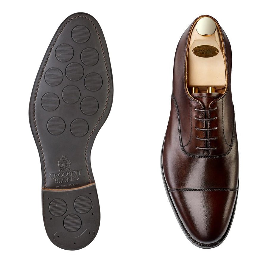 Connaught 2 Oxford, Dark Brown Burnished Calf ‘City’ Crockett & Jones - Hammargruppen