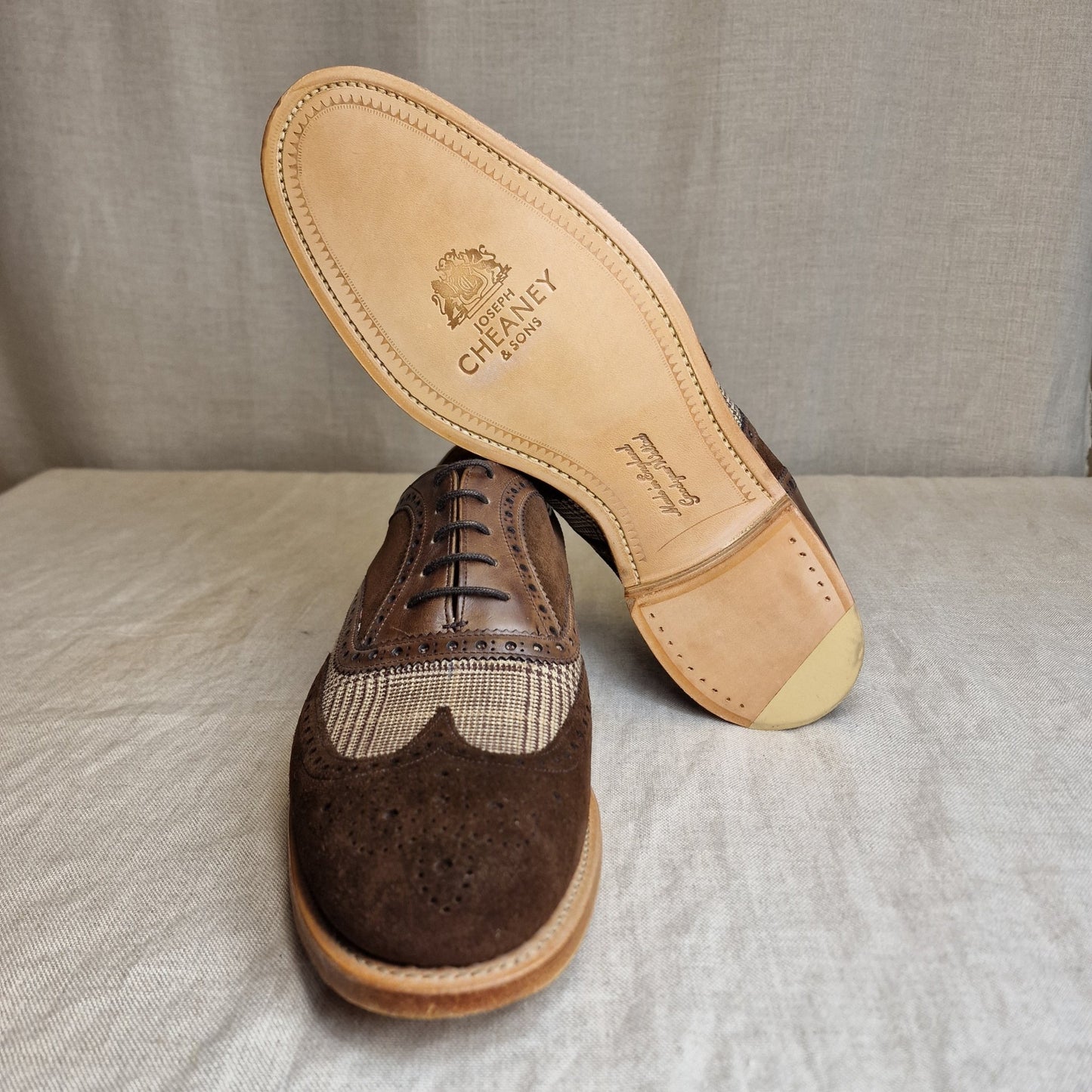 Ernest II Mocha/Plough/Deans Suede (8,5F & 9F) Joseph Cheaney & Sons - Hammargruppen