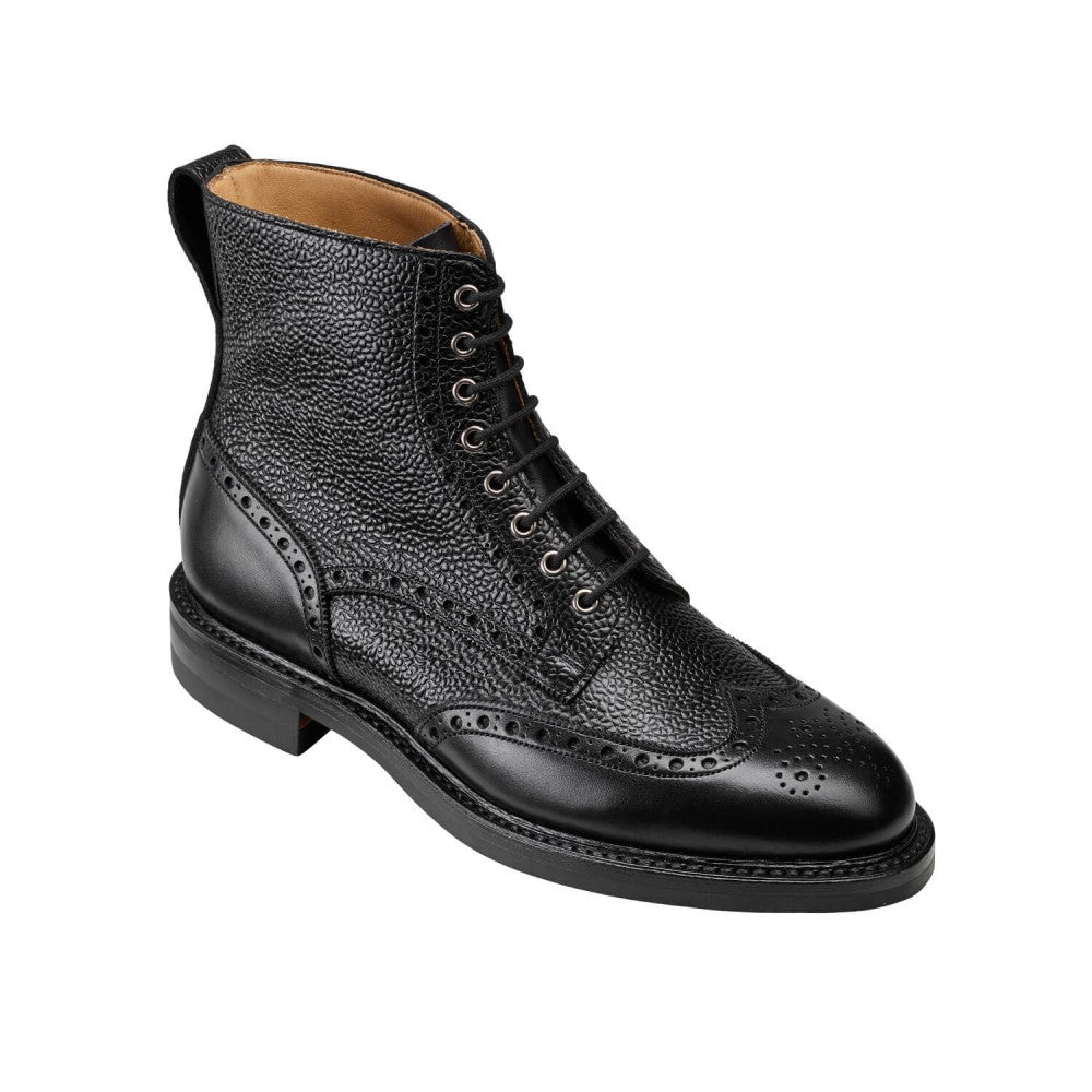 Grace II Boot, Black Calf & Scotch Grain 'Dainite' Crockett & Jones - Hammargruppen