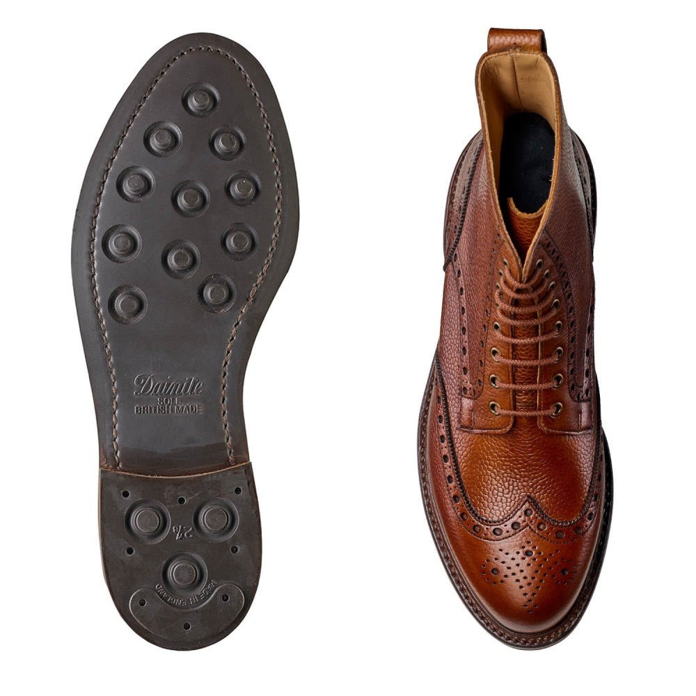 Grace II Boot, Tan Scotch Country Grain 'Dainite' Crockett & Jones - Hammargruppen