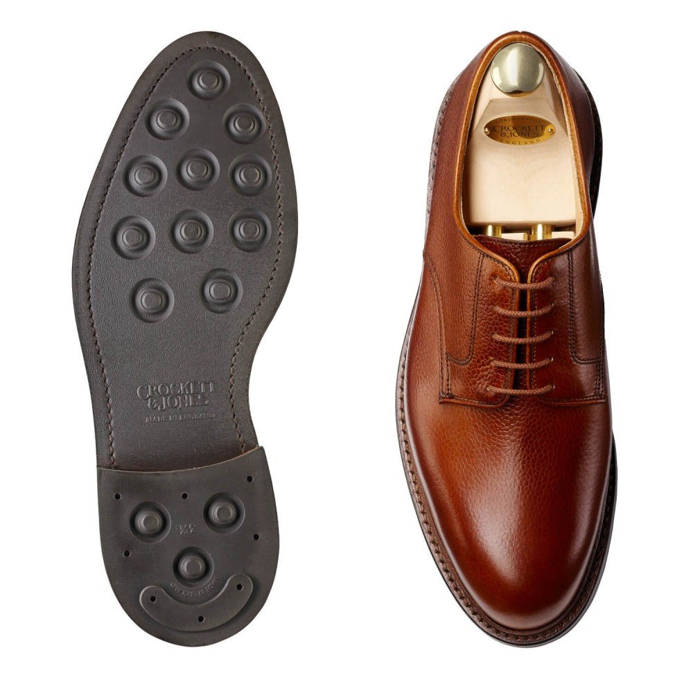 Grasmere Derby, Tan Scotch Grain ‘Dainite’ Crockett & Jones - Hammargruppen