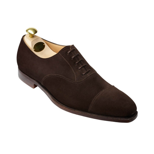 Hallam Espresso Calf Suede, Crockett & Jones