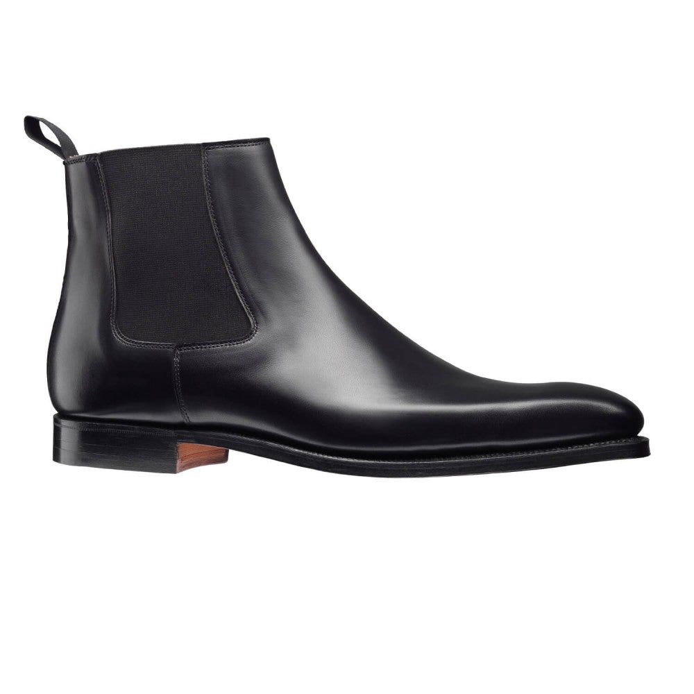 Lingfield Chelsea Boot, Black Calf, Crockett & Jones - Hammargruppen