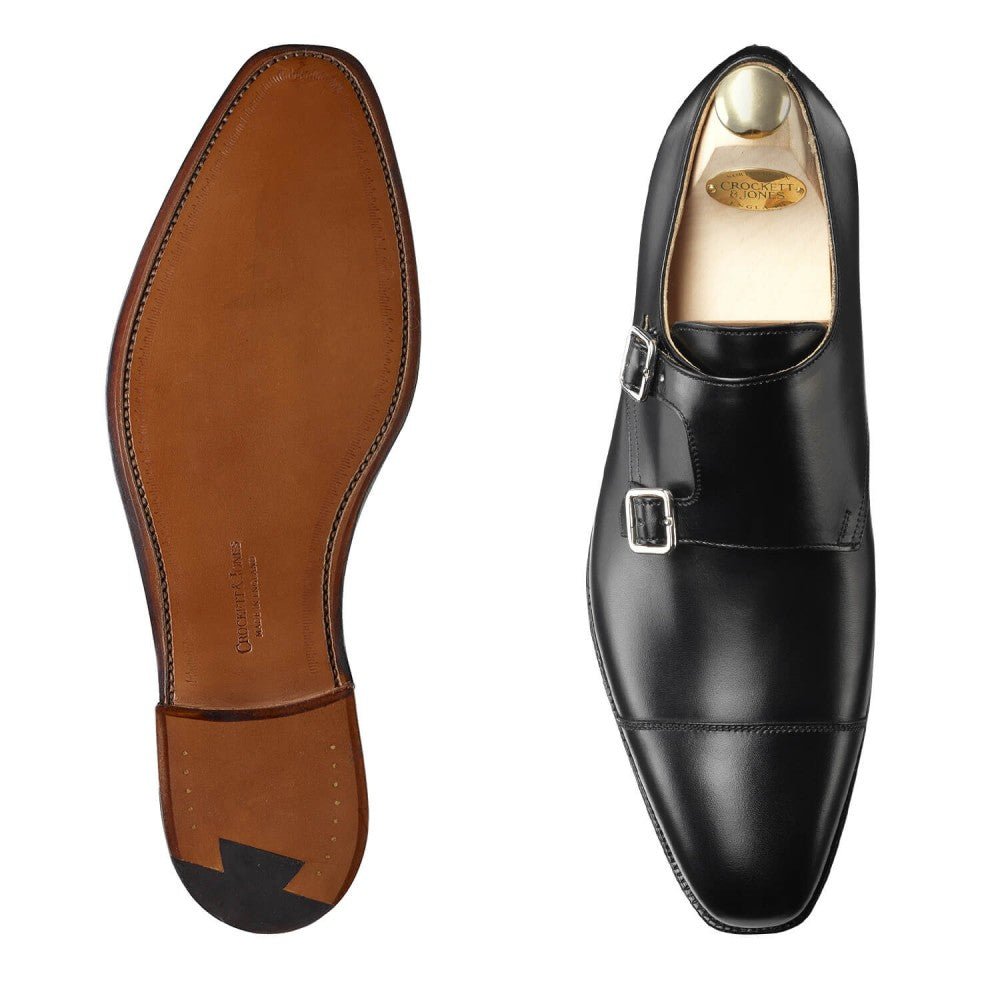 Lowndes Monk Strap, Black Calf, Crockett & Jones - Hammargruppen
