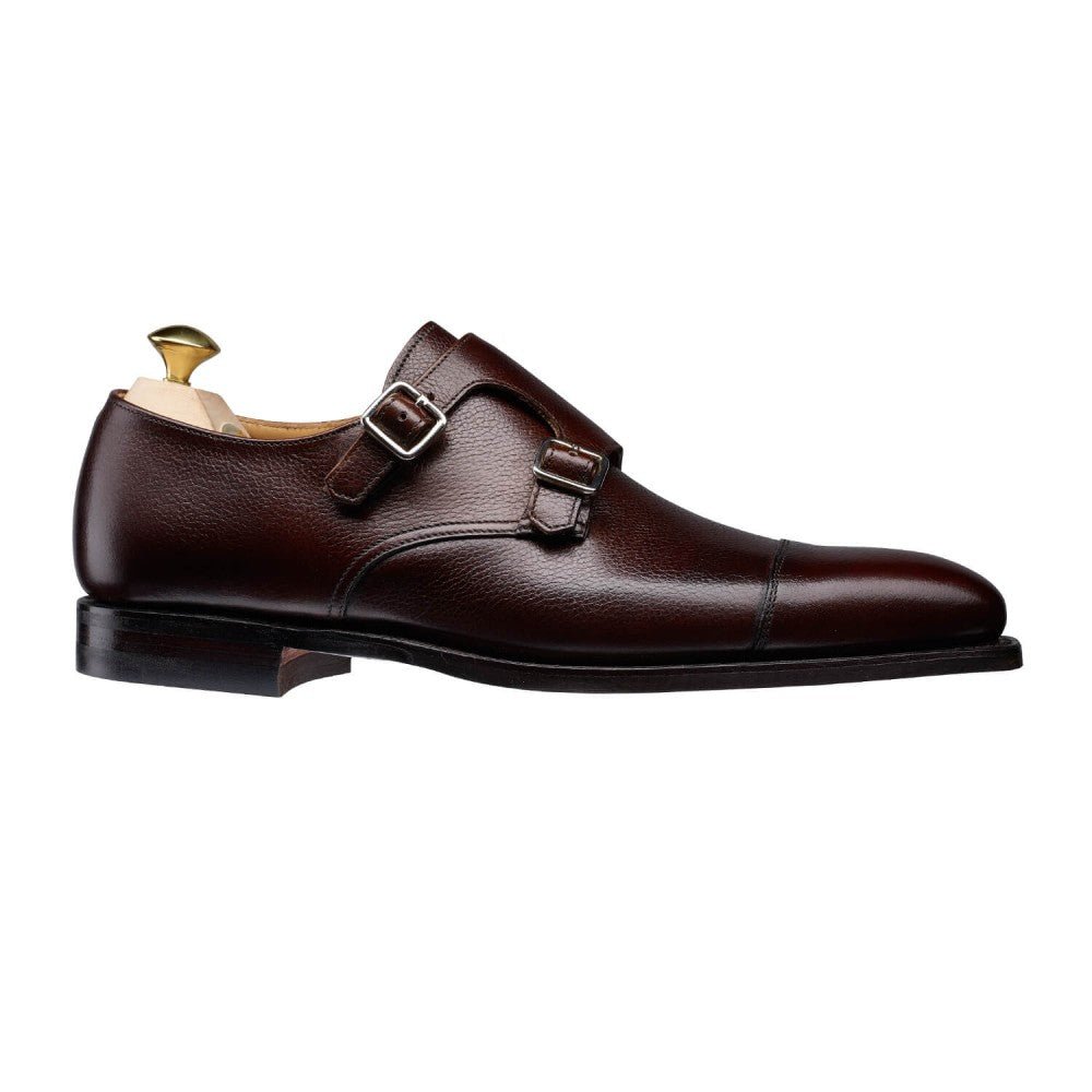 Lowndes Monk Strap, Dark Brown Pebble Grain 'City' Crockett & Jones - Hammargruppen