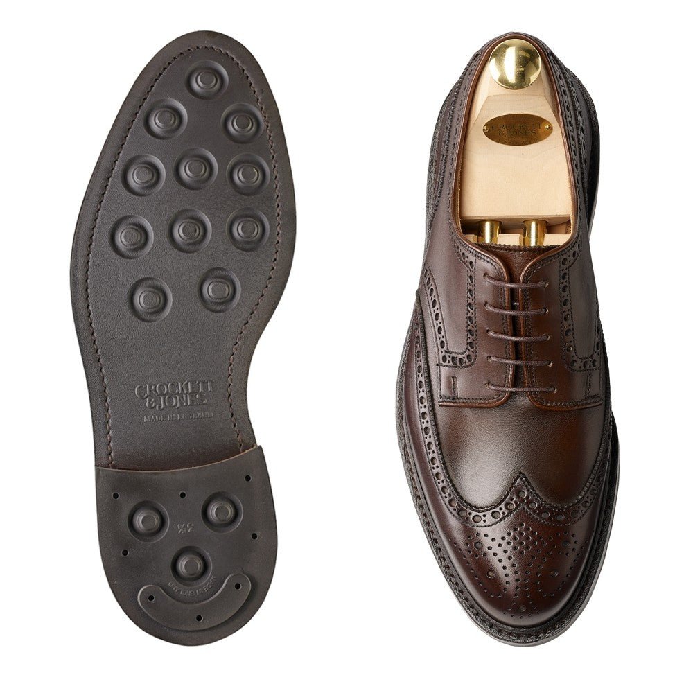 Pembroke Derby, Dark Brown Wax Calf ‘Dainite’ Crockett & Jones - Hammargruppen