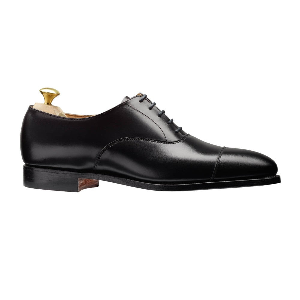 Crockett & Jones – Men's Oxford Shoes in Black Calfskin, Wide Fit