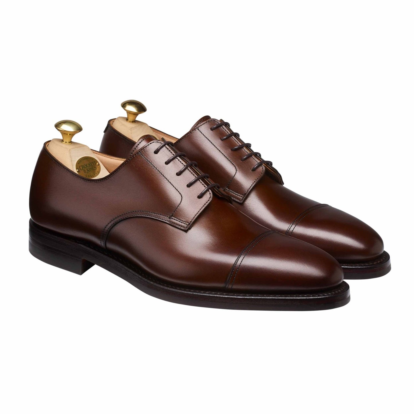 Ripon Derby, Dark Brown Calf 'Dainite' Crockett & Jones - Hammargruppen