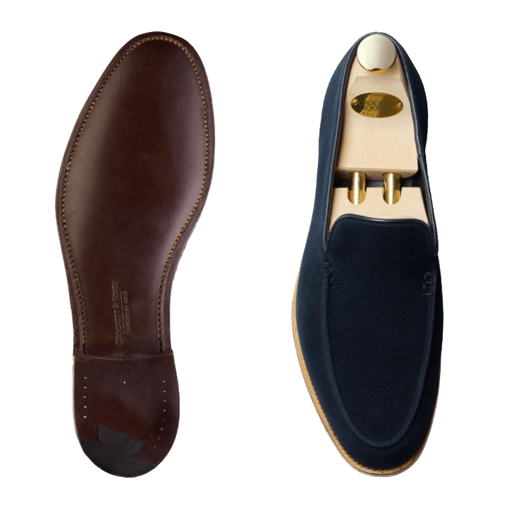 Salcombe Loafer, Ocean Suede 'Superflex' Crockett & Jones - Hammargruppen