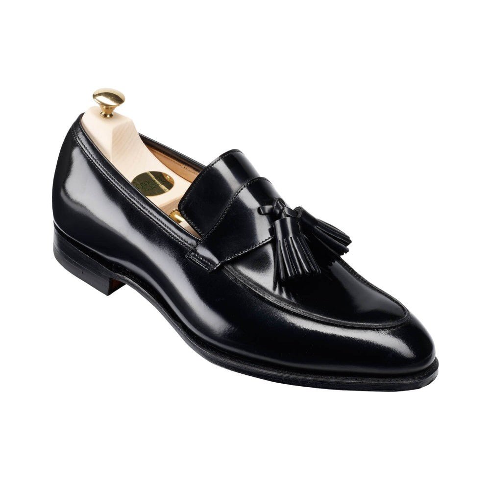 Sophie 2 Tassel Loafer, Black Boned Calf, Crockett & Jones - Hammargruppen
