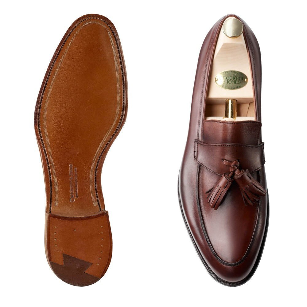 Sophie 2 Tassel Loafer, Chestnut Burnished Calf, Crockett & Jones - Hammargruppen