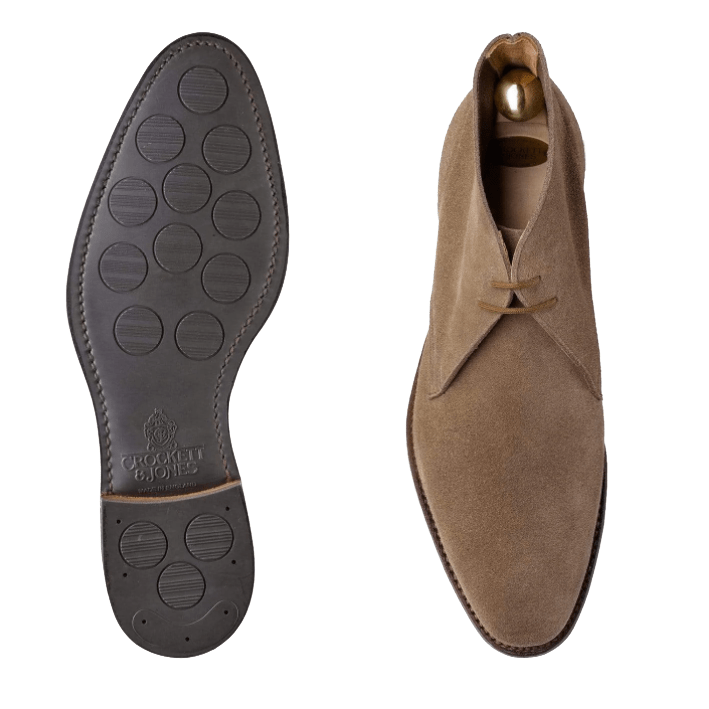 Sulgrave Chukka Boot, Khaki Suede 'City' Crockett & Jones - Hammargruppen