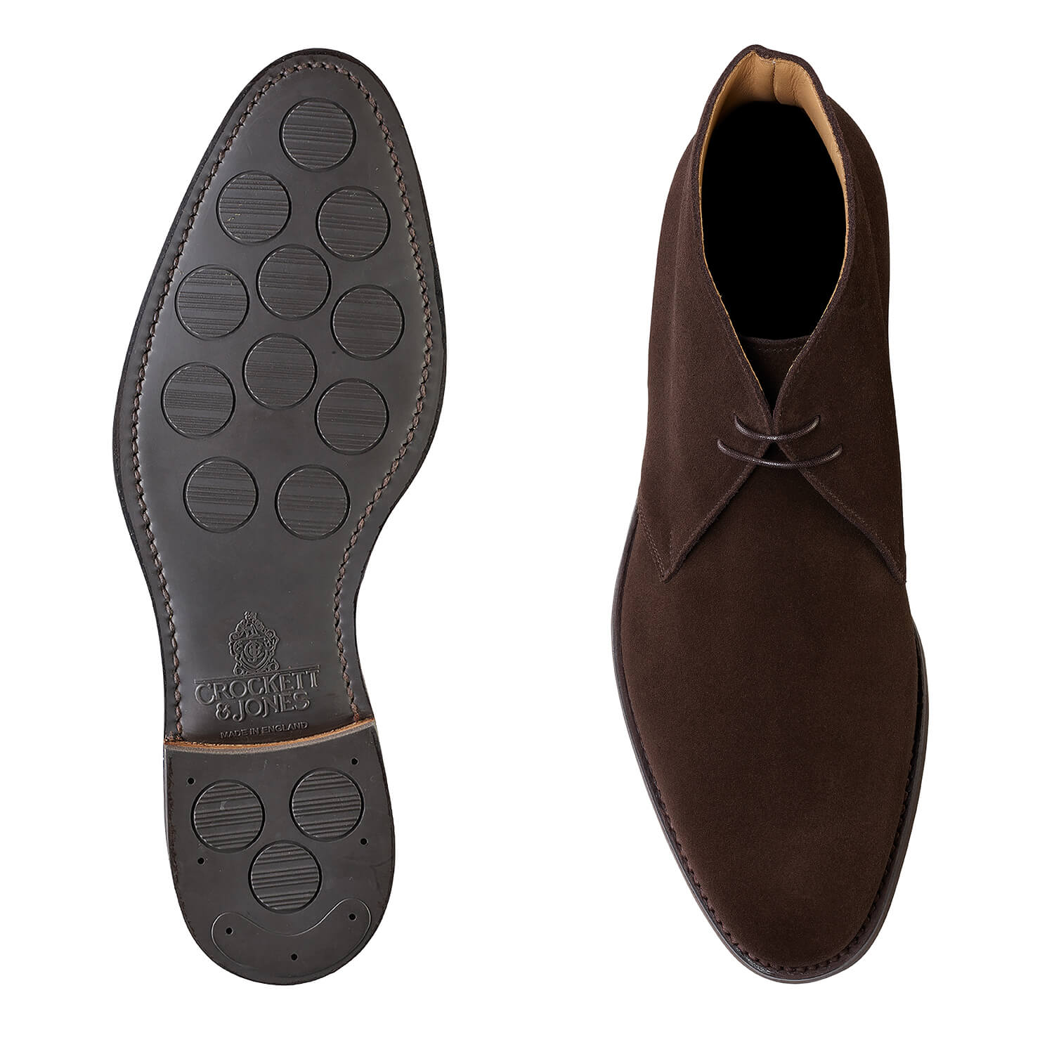 Upton Chukka Boot, Dark Oak Suede ‘City’ Crockett & Jones - Hammargruppen